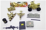 OBL688115 - Military suit/taxi pointed scooters, model aircraft, model tanks, castle, toolbox, tank
