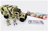 OBL688122 - Military suit/slide 01 military vehicles (package two button batteries, strip light, sound) soldiers