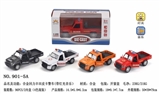 OBL689456 - 合金回力丰田皮卡警车（带灯光音乐）