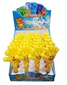 OBL689473 - Whole yellow hand on bubble bar (short) 24 PCS