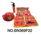 OBL692421 - Bag of PVC clip fire suit with clothes