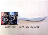 OBL692942 - Pirates knife sword electroplating earrings with patch