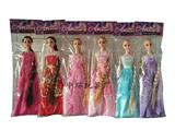 OBL699125 - 11.5 inch long hair barbie six mixed