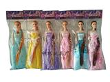 OBL699127 - 11.5 inch long hair barbie six mixed