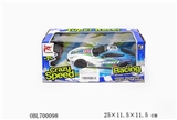OBL700098 - Flash forward simulation sports car back unto them turn left turn right to stop,