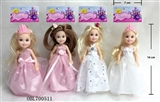 OBL700511 - 6寸 实心娃娃婚纱系列4款混装