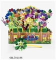OBL701186 - 156 only 1 box of 3 kinds of smiling flower clip animal windmills