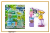 OBL702087 - Transparent automatic four lights flashing single bottle water bubble gun