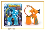 OBL702098 - Solid color with automatic light music is bottle of water bubble gun (fish shape)