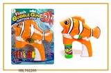 OBL702205 - Solid color clown fish single bottle hose music blue light bubble gun