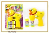 OBL702252 - Solid color duck painting with blue lights two bottles of water bubble gun