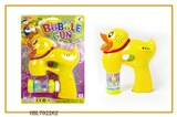 OBL702262 - Solid color duck painted with blue light single bottle water bubble gun