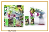 OBL702299 - Fan, transparent with music lights BEN10 two bottles of water bubble gun
