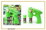 OBL702307 - Real ribbon music fan, blue lights BEN10 double bottles of water bubble gun