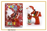 OBL702310 - Transparent Santa Claus bring music four lights flashing single bottle water bubble gun