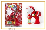 OBL702312 - Solid color Santa Claus painting with music blue light single bottle water bubble gun