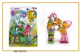 OBL702323 - Transparent ants elves paint with music four lights flashing single bottle water bubble gun