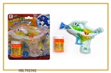 OBL702392 - Transparent dolphins spray paint bubble gun with light inertia