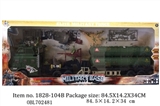 OBL702481 - Military suit/(taxi) drag head and missiles, small F35, motorboat, soldiers and accessories
