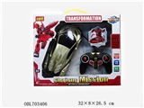 OBL703406 - 5通一键变形车（毒药）车身土豪金/银灰/咖啡银3色