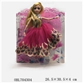 OBL704304 - 11寸纸板芭比3D眼衣服3色