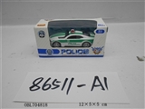 OBL704818 - 6款回力合金仿真警车