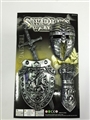 OBL704855 - The ancient silver mask singlestick shield wristbands