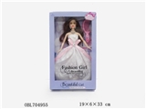 OBL704955 - 窗盒11寸芭比带梳子,镜子二款混装