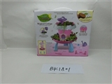OBL705682 - DIY house garden flower fairy tales series - magic cabin (with light, music) girl