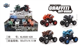 OBL707510 - 四驱动回力带避震裂纹怪兽攀爬车
