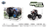 OBL707517 - 四驱动回力带避震涂鸦攀爬车