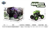 OBL707518 - 四驱动回力带避震涂鸦攀爬车