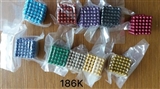 OBL707818 - 5 m 216 grains of strong magnetic beads color buckyballs magnetic card
