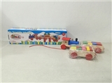OBL707964 - Three wooden train building blocks