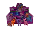 OBL708210 - 12 evade glue elves pony horse with stickers with a comb