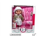 OBL708829 - 12寸12声少女穿鞋娃娃洋气套装+梳镜套装等
