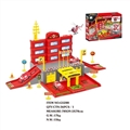 OBL709000 - Fire > < parking lot with only 1 plastic plane only 2 cars (slide)