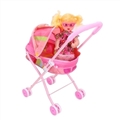 OBL709399 - 14 doll and baby sunshade trolley (iron)