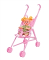 OBL709416 - Baby stroller and 14 doll IC (plastic)
