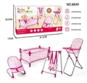 OBL709438 - Combined four piece set (bed, swing, dining chair, rocking chair)