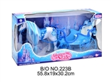 OBL709777 - Electric horse with Ma Sheng/car hopper 2 color flash/no doll