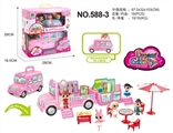 OBL709877 - Surprise camper doll (with three roles doll)