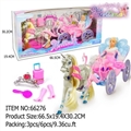 OBL709912 - 29 cm batinna dolls princess carriage and accessories