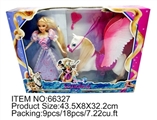 OBL709919 - Rapunzel with white horse and comb