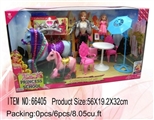 OBL709923 - Mother and baby with big pony and accessories