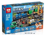 OBL710076 - City - the train freight train 2.4 G remote control series, no electricity, battery pack with 6 * AA
