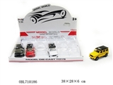 OBL710186 - 1:32 仿真奔驰G550 回力合金车两开门带灯光音乐12pcs