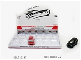 OBL710187 - 1:32 仿真丰田兰德酷路泽2016款 回力合金车两开门带灯光音乐12pcs