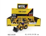 OBL710188 - 1:50灯光音乐回力推土机合金工程模型