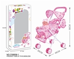OBL710490 - Baby sunshade trolley 14 "4 sound doll (tin)